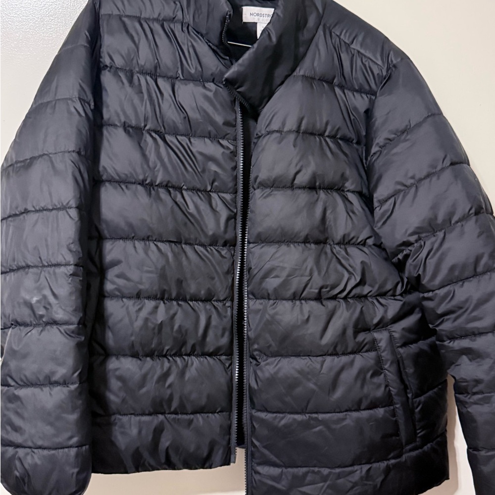 Nordstrom Black Quilted Puffer Jacket